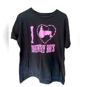 I love Country Boys T-shirt. Juniors XLG.